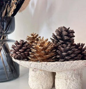 Slate Grey Glass Vase