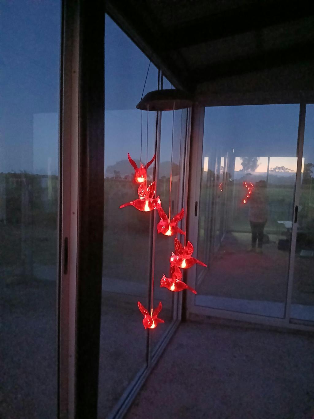 Llamador de Ángeles de Cardenales LED Solar