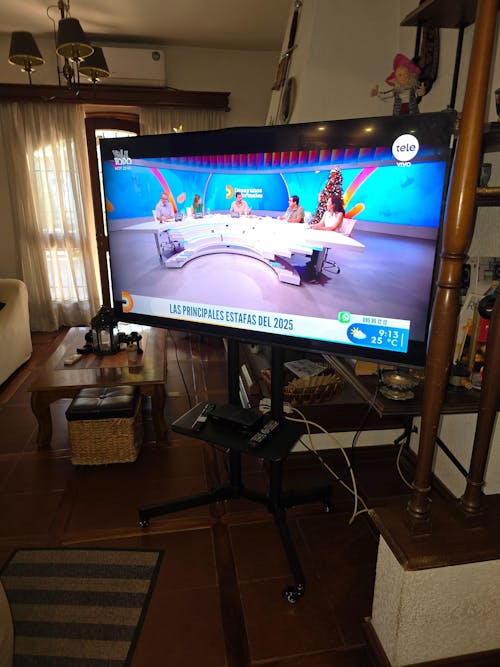 Soporte Móvil Para Tv Con Ruedas De Pie Monitor 32 A 65"