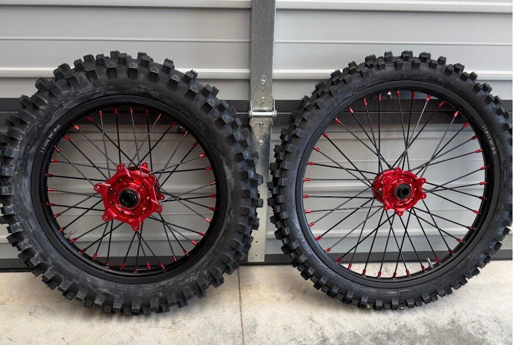 21" 17" Front & 18" 19" 17" Rear Spoked Wheel Rim Hub Set for Honda CRF250R 2014-2025 / CRF450R 2013-2025 / CRF250RX 2019-2025 / CRF450RX 2017-2025