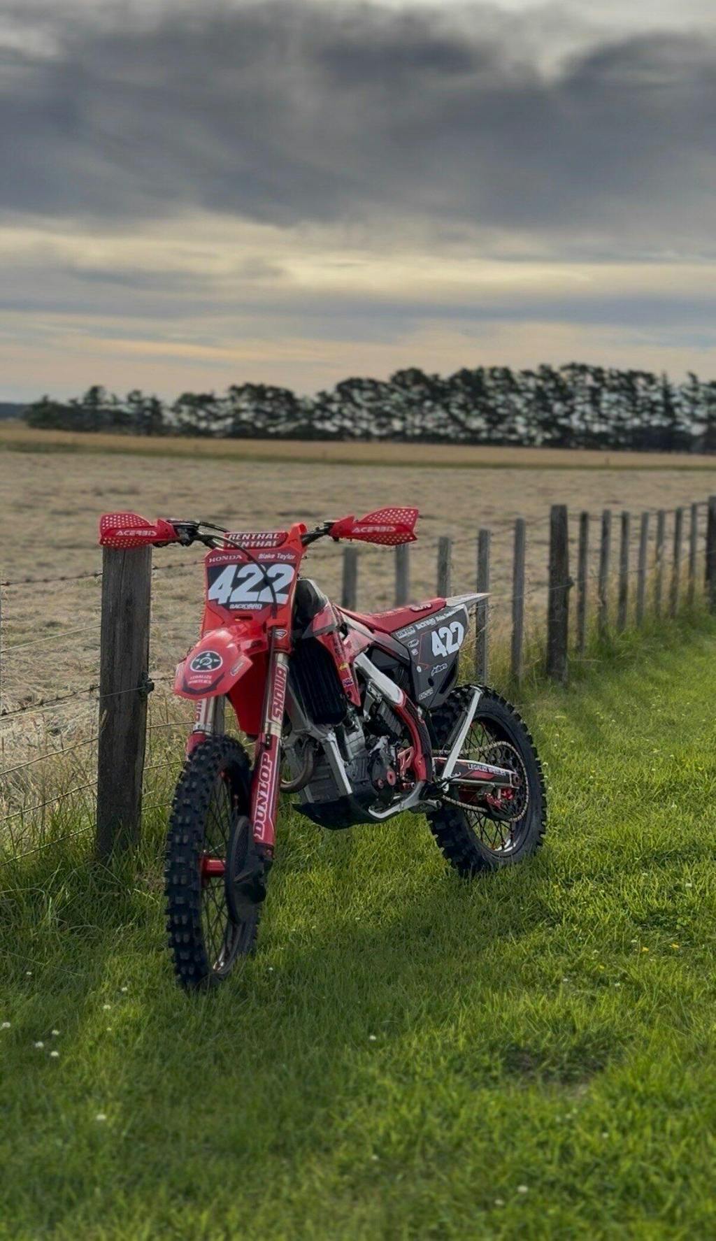 21" 17" Front & 18" 19" 17" Rear Spoked Wheel Rim Hub Set for Honda CR125 CR250 2002-2007 / CRF250R 2004-2013 / CRF450R 2002-2012