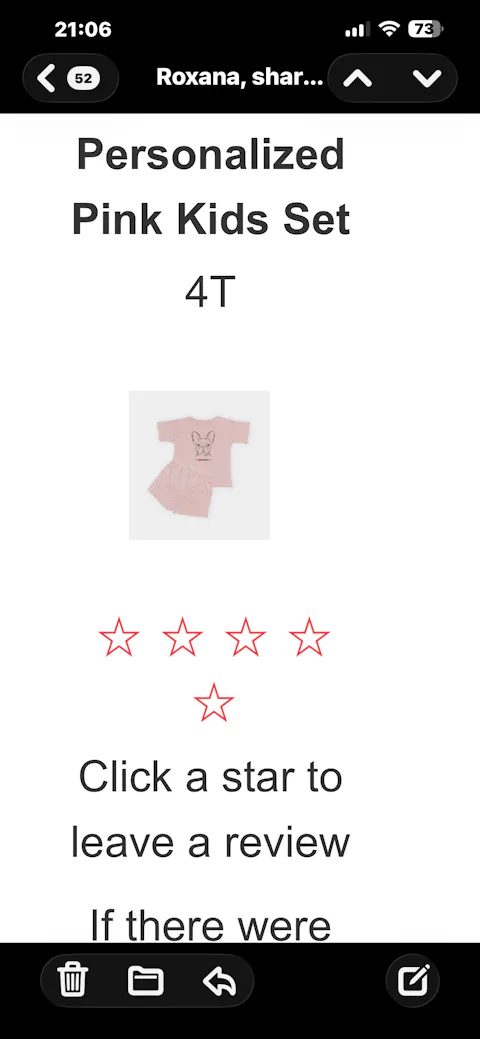 Personalized Pink Kids Set