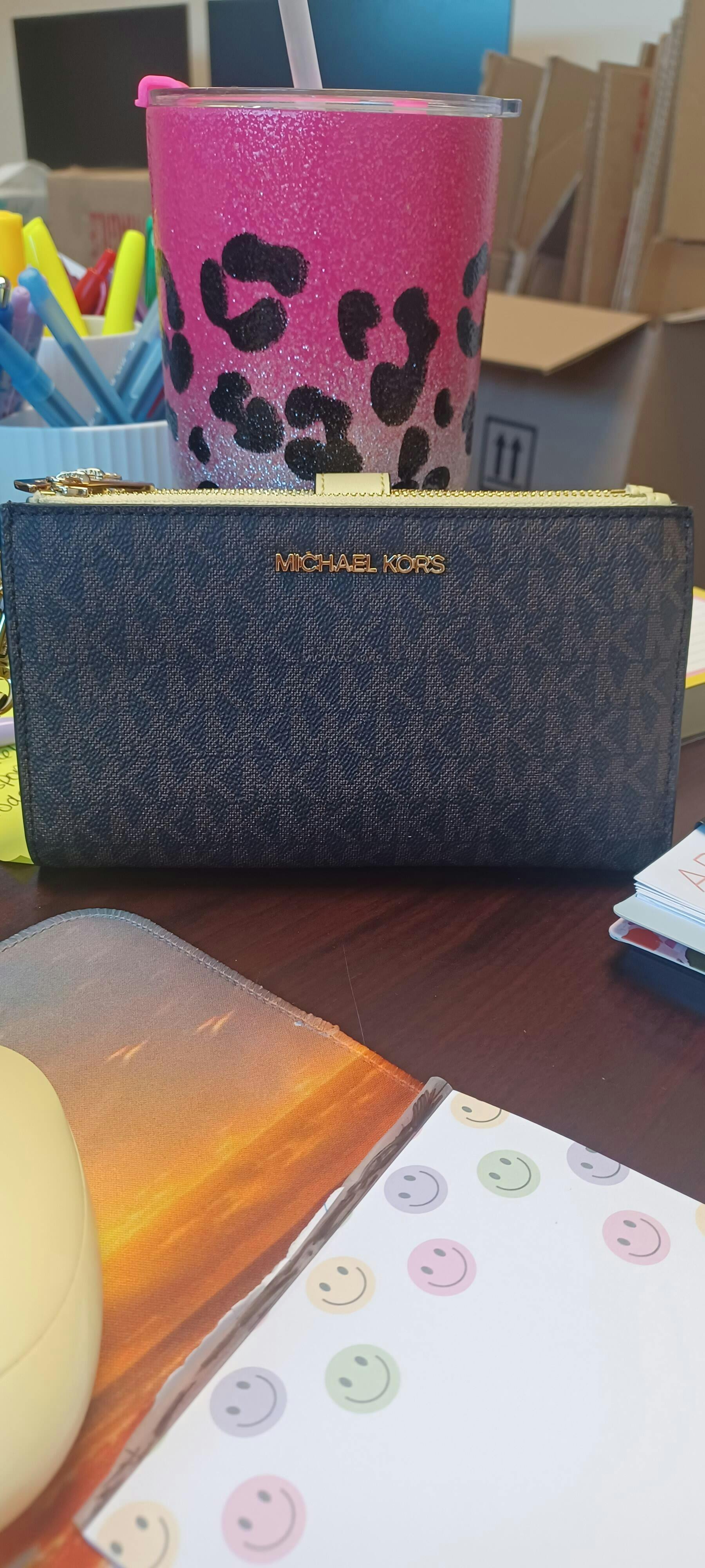 【♡】 Michael Kors Jet Set Logo Double Zip Wristlet – My Bag Obsession