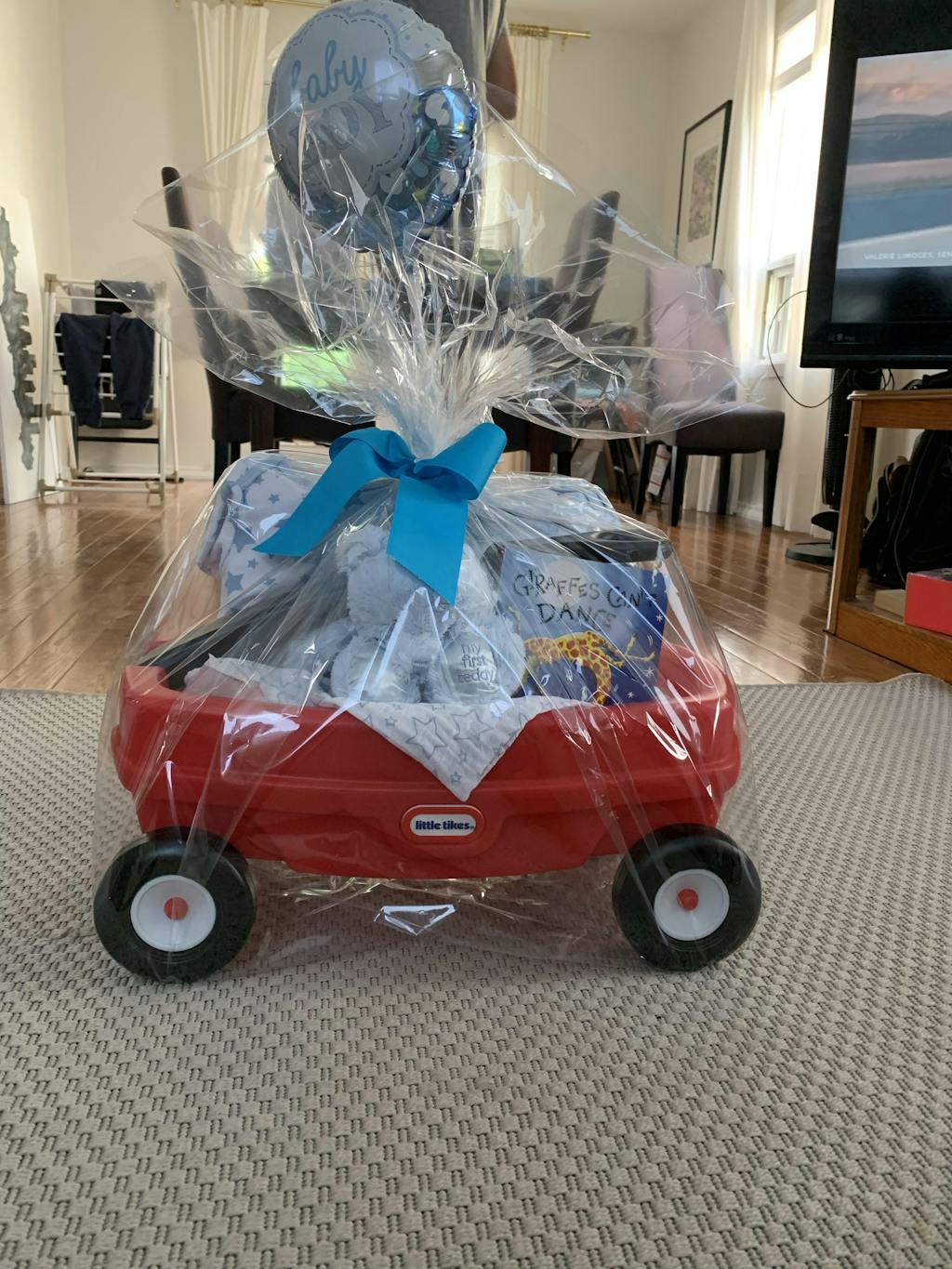 Baby Boy Wagon Gift Basket Is The Best Way To Go For A Ride - MY BASKETS