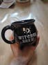 Witch Brew Coffee Mug – 11.8oz Black Ceramic Cauldron Cup for Coffee, Tea & Halloween Decor