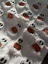 Ghost & Pumpkin Plush Faux Fur Pillow Cover – 18x18” Halloween & Fall Decor for Sofa or Bed