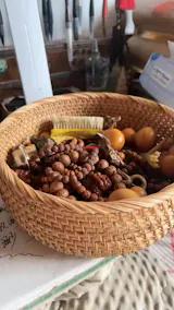 Handwoven Rectangular Rattan Wicker Basket