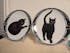 Vintage Wall Plate – Black Cat ‘Happy Welcome’ from the On Quiet Paws Series by Hans Ruttimann | 1995