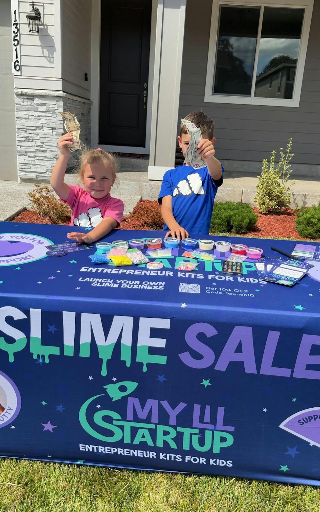 Growth Bundle - kids slime business kit and tablecloth