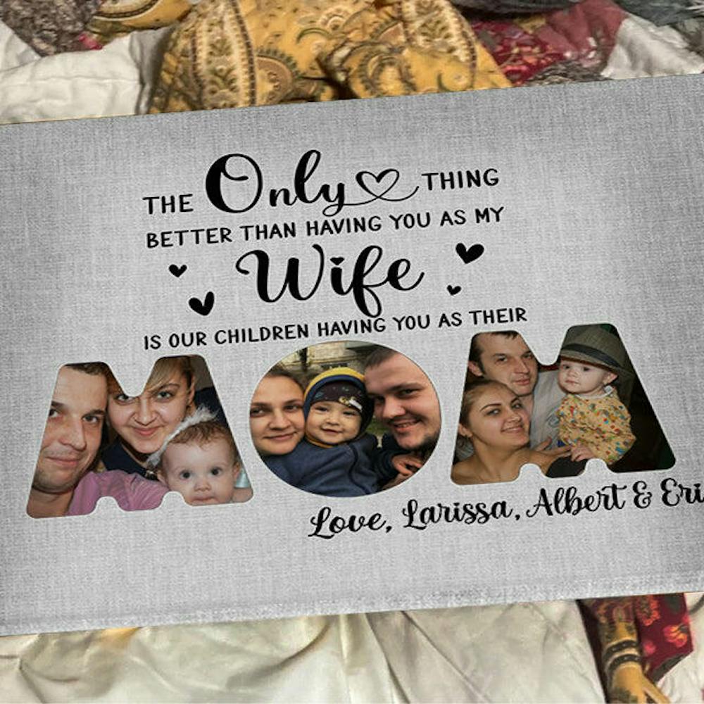 The Only Thing  - Personalized Mother's Day And Birthday Gift For Wife From Husband - Custom Photo Canvas Print - Mymindfulgifts