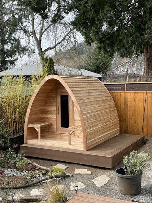Dundalk LeisureCraft Clear Cedar Mini POD 2-4 Person Sauna