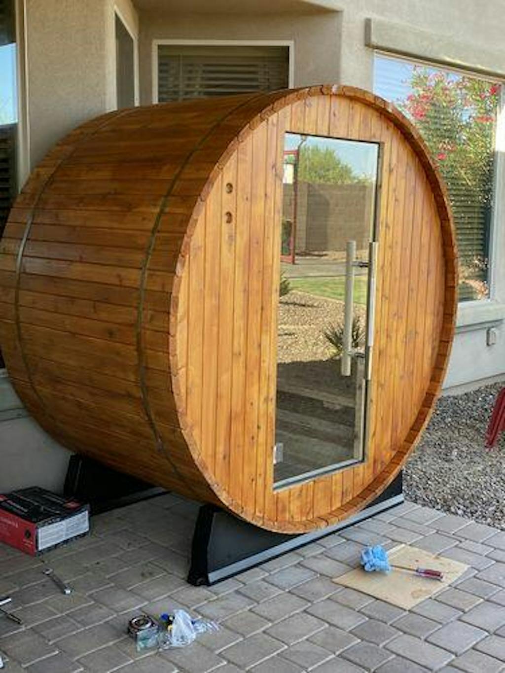 Almost Heaven Salem 2Person Barrel Sauna Ultimate Home Spa Experience