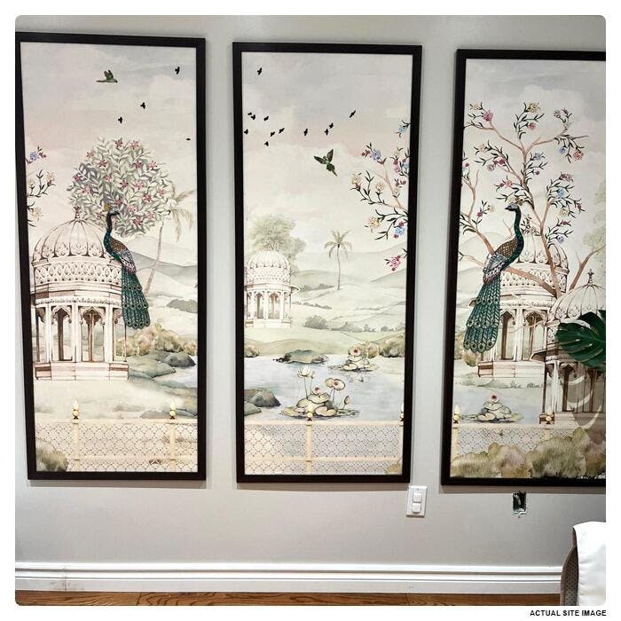 Heer Ranjha: Indian Palace With Peacock Wallpaper