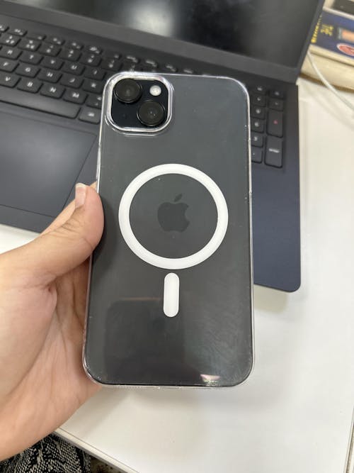 Anti Yellow Magsafe Transparent Clear Case - Iphone 15 Plus (CRYSTAL WHITE TITANIUM)