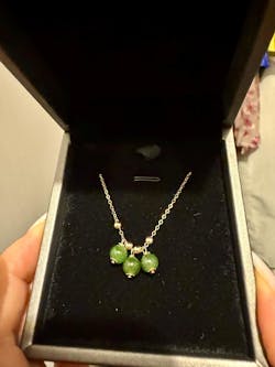 14k Gold Filled Green Jade Anklet – Dainty Foot Chain | Minimalist Real Jade Ankle Bracelet Gift for Her