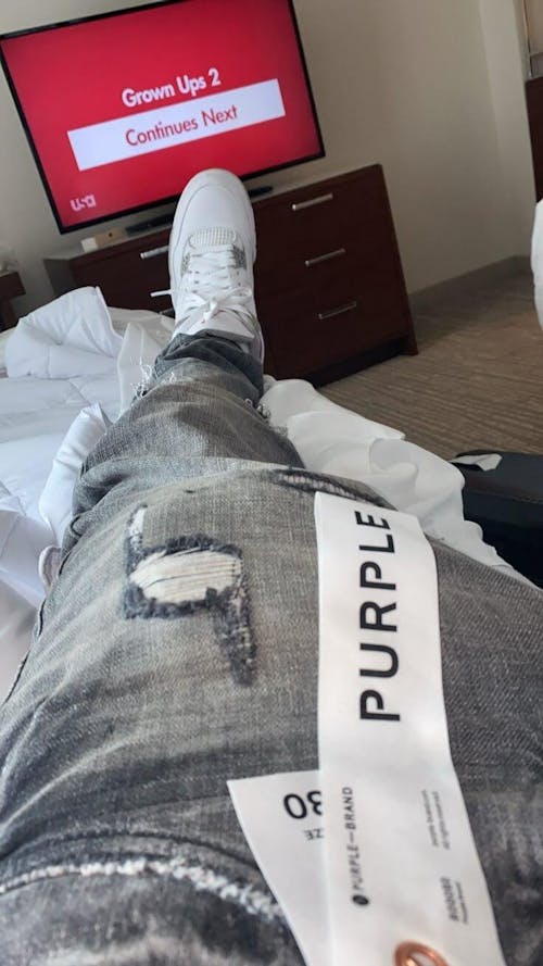 Blue Washed Ripped Jeans