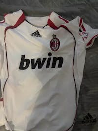 AC Milan 2006/07 White Away Retro Soccer Jersey