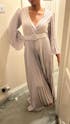 Phatbird Runway V-Neck Flower Sequined Elegant Long Trumpet Party Vacation