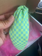 Neon Green Checkered Headband