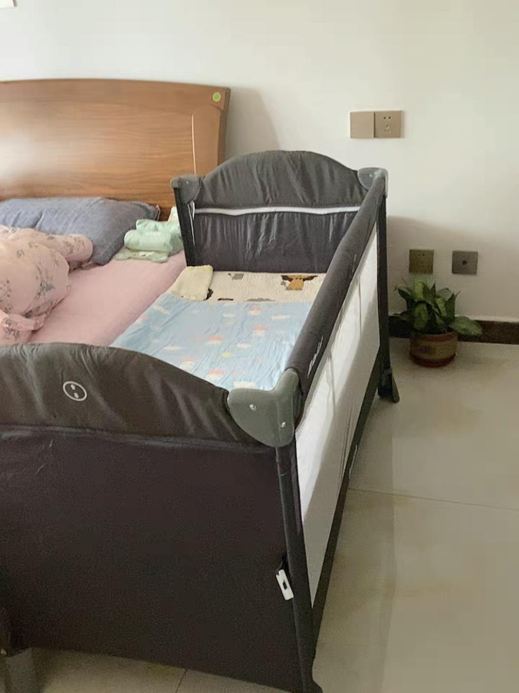 Baby Crib Attached To Bed For Sale Portable Co Sleeper