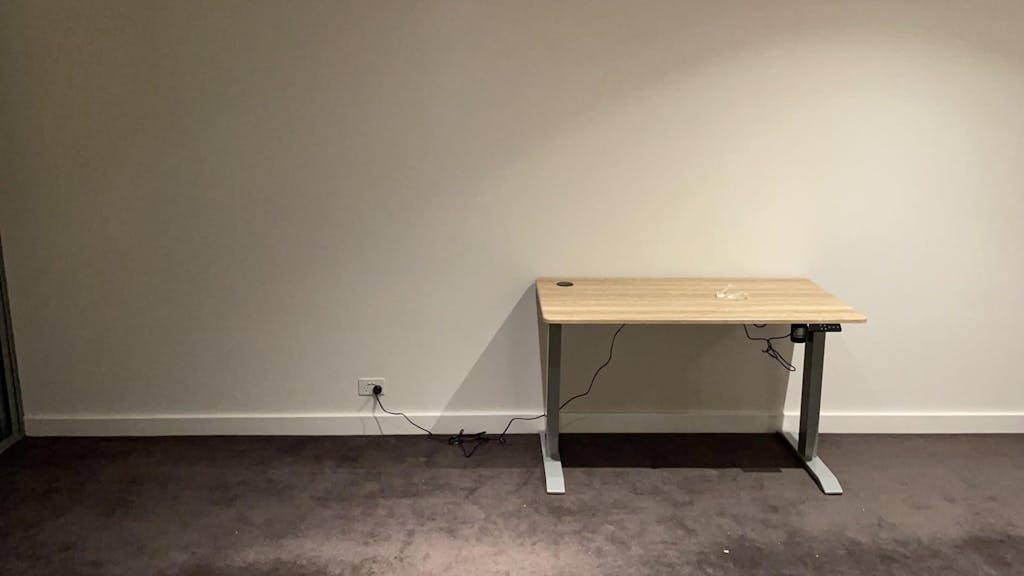 Altus Motorised Height Adjustable Standing Desk 1200_Black Frame Black Desktop