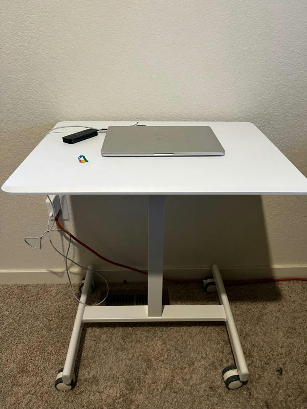 Altus Rolling Mobile Standing Desk Table Tilting Top Laptop Cart