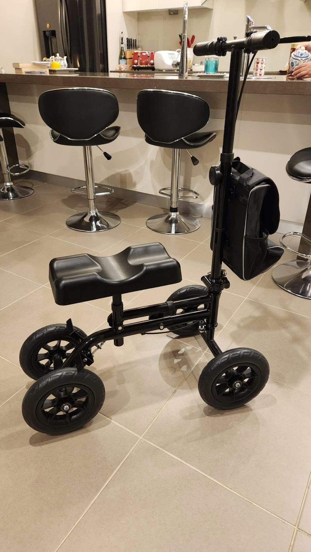 Altus All Terrain Knee Scooter Walker with 10-Inch Wheels - Black