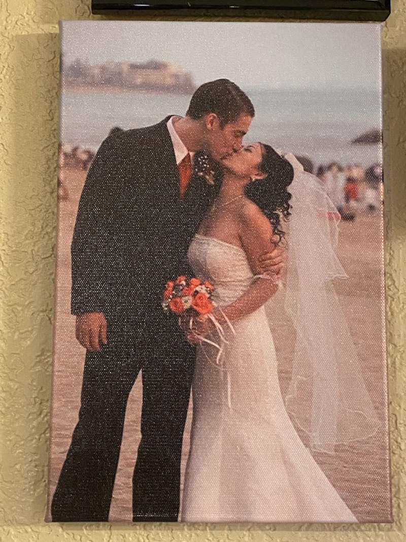 Custom Canvas Prints With Your Photos,Personalized Pictures On Canvas Wall Art for Wedding Baby Pet Family