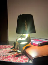 Luxury Gold Metal Desk Lamp – Sitting Character