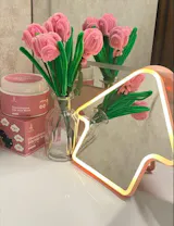 Home Style LED Light Vanity Mirror | 3-Tone Smart Touch Lighting