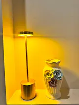 Rechargeable LED Table Lamp 12-hr Battery  – Premium Metal Finish