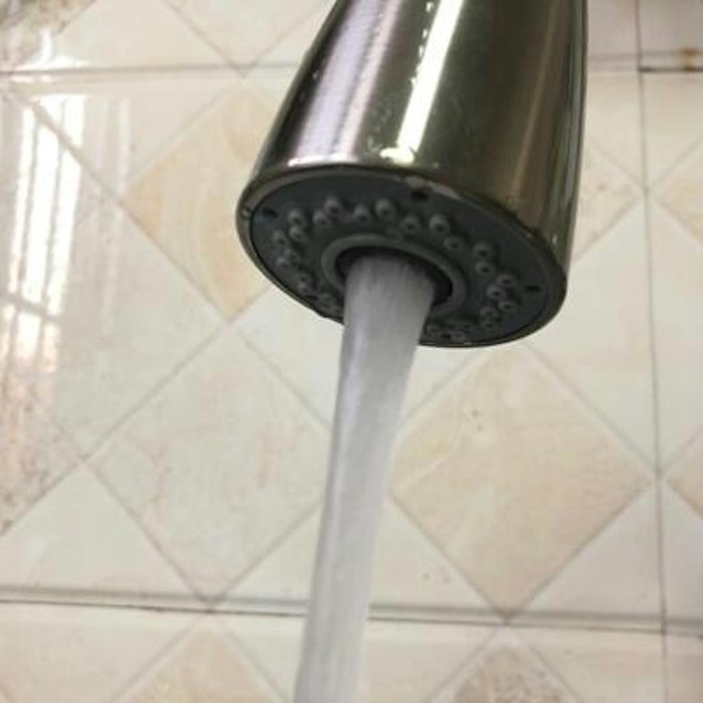 Euro Round Chrome Pull Out Shower Kitchen Sink Mixer Tap