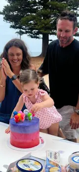 Esmé Linen Romper - Pink/Red