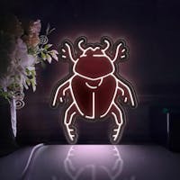 Beetle Led Light Box, Insect Wall Art Decor, Light Sign, Desktop Decorations, Bedroom Decor, Gift For Insect Lovers, Nature Enthusiasts