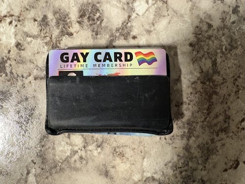 Gay Card, Lifetime Membership - Gift For You, Family Members, Friends - Personalized Aluminum Wallet Card