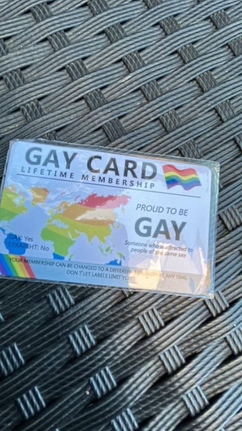 Gay Card, Lifetime Membership - Gift For You, Family Members, Friends - Personalized Aluminum Wallet Card