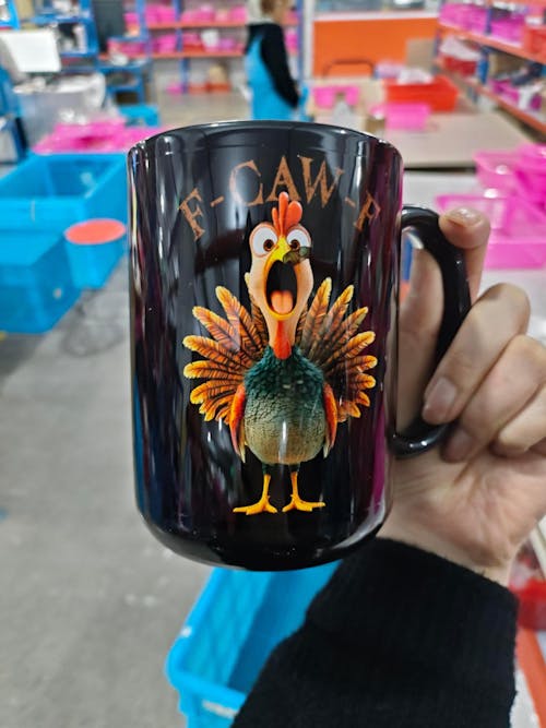 Funny Mug - F-Caw-F Crow Joke - Gift For Family Members, Coworkers, Friends - Personalized Mug