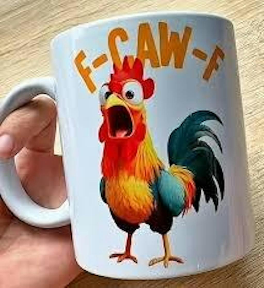 F-Caw-F Crow Joke - Funny Mug - Gift For Family Members, Coworkers, Friends - Personalized Mug