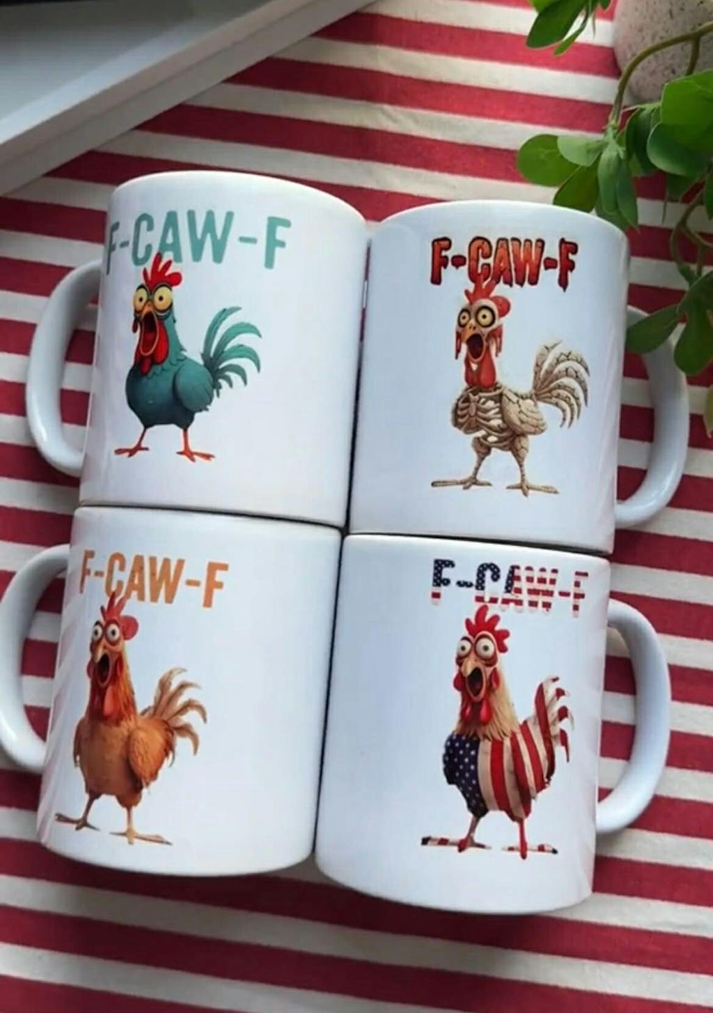 F-Caw-F Crow Joke - Funny Mug - Gift For Family Members, Coworkers, Friends - Personalized Mug