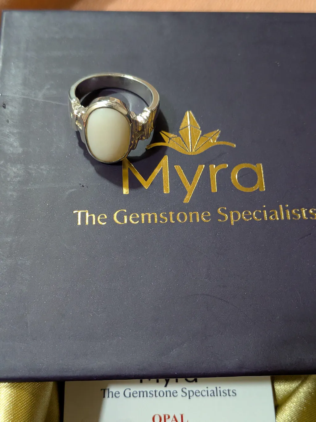 Exotic Opal (Doodhiya) Ring in 925 Sterling Silver - Shakti