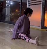 Enchanted Lily Cat High-Waisted Leggings With Pockets