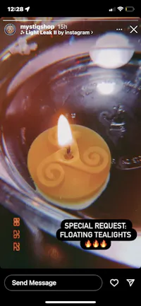 Mystiq Tealights Beeswax Candles