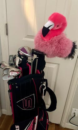 Flamingo Plush Driver Cover