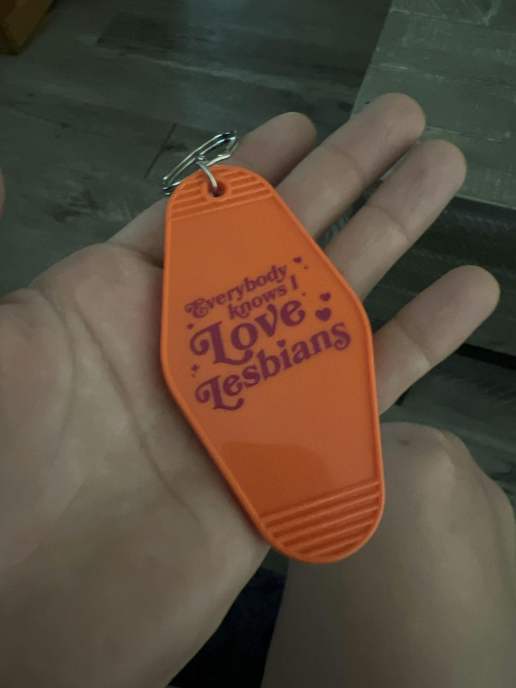 Everybody Knows I Love Lesbians Keytag Mythical Store