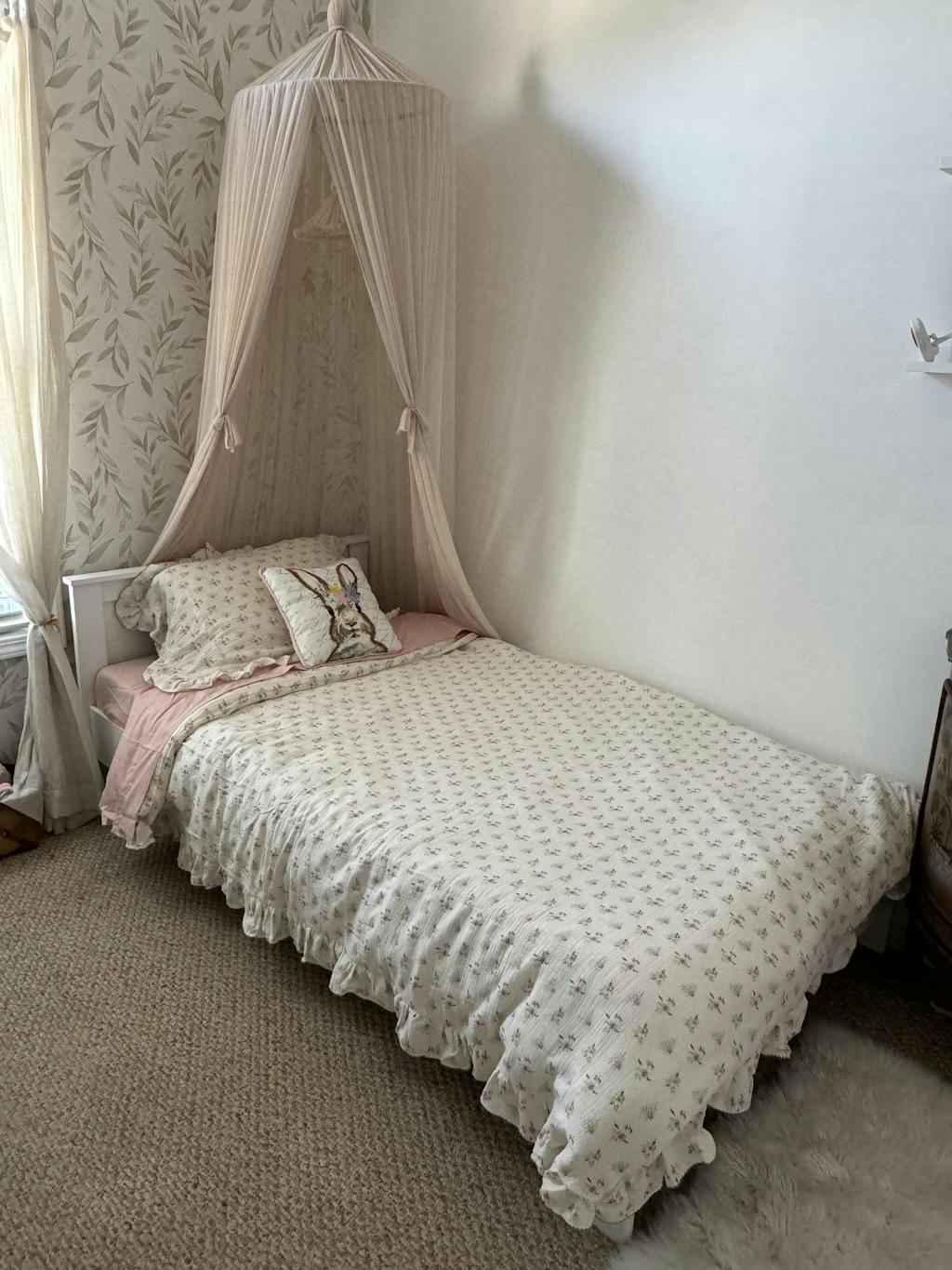 Azalea Floral Duvet Cover Set – Ruffled Cotton Muslin