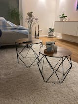 Couchtisch Sanna Holzplatte - 2er SET