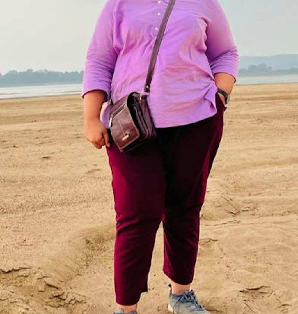 Wine Solid Women Regular Fit Cotton Trouser