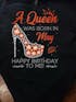 Custom Birthday T shirts Birthday Tee Shirts A Queen Was Born In Birthday Gifts For Women