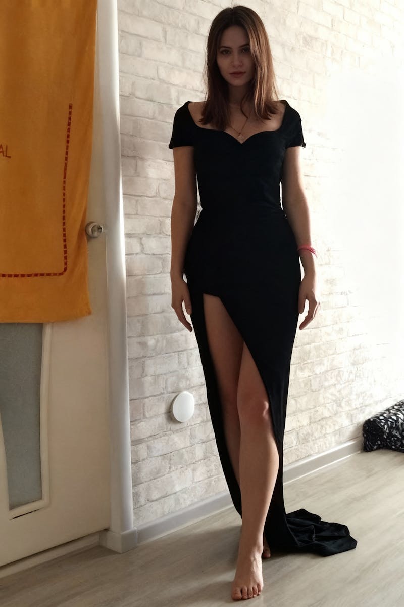 Black Evening Dress Mermaid Velvet Formal Dress Corset Off-the-Shoulder Floor-length Prom Dresses Christmas High Split