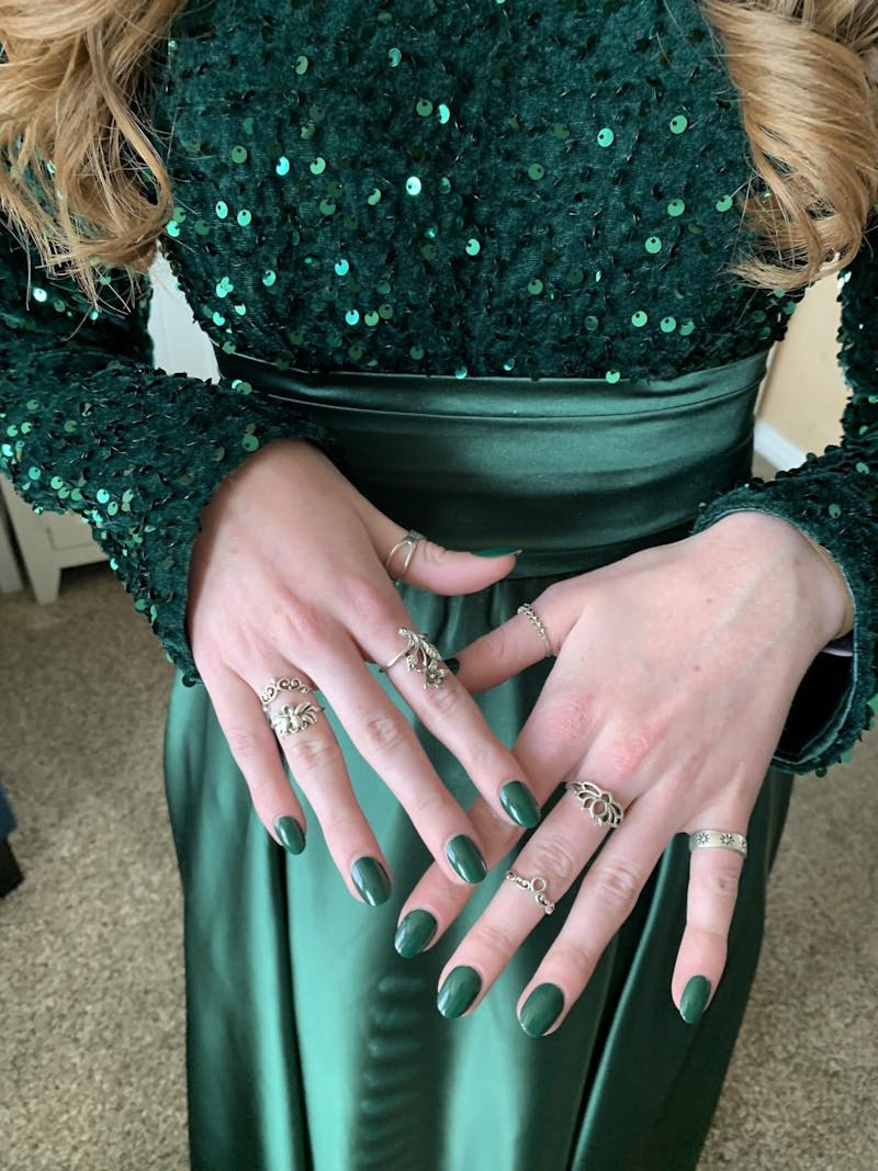 A-Line Sequin Formal Christmas Green Dress Elegant Evening Gown Floor Length Long Sleeve High Neck Fall Wedding Guest Party Mother Of The Bride Dresses
